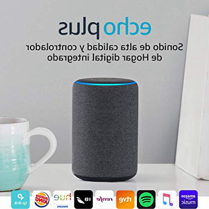 Echo Plus (2.ª generación) - Sonido de alta calidad y controlador de Hogar digital integrado, tela de color antracita