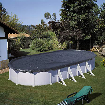 Gre CIPROV501 - Cobertor de Invierno para Piscina Ovalada de 500 x 300 cm, Color Negro
