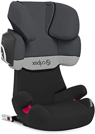 Cybex Silver Solution X2-Fix - Silla de coche con y sin Isofix, Grupo 2/3 (15-36 kg), Desde los 3 hasta los 12 años aprox., Gris (Gray Rabbit)