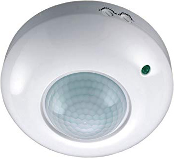 Smartwares 10.031.87 ES360M Detector de movimiento, tiempo de iluminación controlable, ángulo de detección 360° x 6 m x 5 m