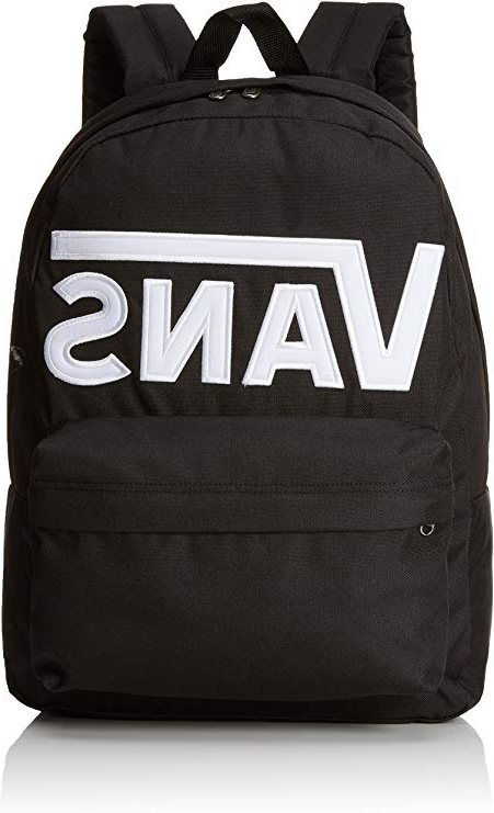Vans Old Skool II - Mochila Casual, Unisex, Negro (Black/White), 22 litros, 42 cm