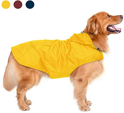 
                
                    
                    
                

                
                    
                    
                        Zellar Impermeable para Perros con Capucha y Collar Agujero y Tiras reflectoras seguras, Ultra-Light Transpirable Impermeable 100% Chaqueta para Lluvia medianos Perro de Raza Grande
                    
                

                
                    
                    
                
            