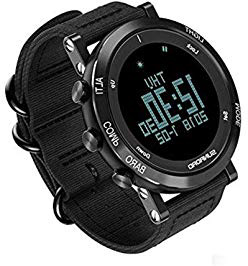 SUNROAD 2017 Hombre Relojes la nueva llegada de los hombres FR851B deportes al aire libre Reloj altímetro barómetro brújula podómetro reloj con correa de nylon de alta calidad