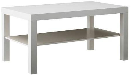 Ikea Lack – Mesa de café en Color Blanco; (90 x 55 cm)