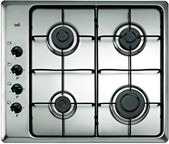 Teka 40229080 hobs - Placa (Incorporado, Gas, Acero inoxidable, Giratorio, Arriba a la izquierda, 7500W)