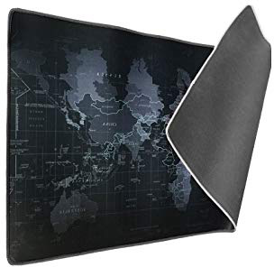 Vicloon Alfombrilla Raton Gaming Grandes World Map Mouse Pad XXL 900x400x3 mm,Impermeable con Base de Goma Antideslizante,Special-Textured Superficie para Gamers Ordenador, PC y Laptop