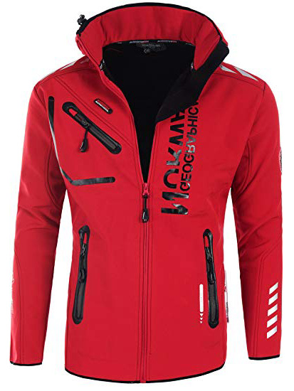 Geographical Norway Hombre Chaqueta Outdoor Softshell Rainman Turbo de Dry Capucha