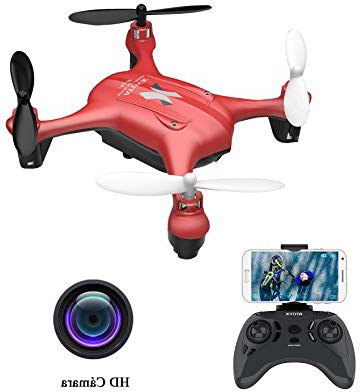 ATOYX AT-96 Drone Cámara HD, RC Mini Drone, 3D Flips, Modo sin Cabeza con App WiFi FPV 2.4Ghz, Altitud Hold, Una Tecla de Despegue y Aterrizaje de Gravedad, Mejor Regalo, Rojo