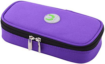 Zerodis - Estuche de Viaje para refrigerador de insulina portátil, Organizador diabético, Bolsa de refrigeración médica para Viajes al Aire Libre (Morado)