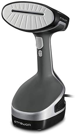 Rowenta Access Steam+ DR8150D1 - Cepillo de vapor, plancha vertical 1600 W, depósito 190 ml, elimina arrugas, olores y desinfecta, accesorio prendas delicadas y gruesas, cable de 3 m