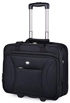 Trolley Ejecutivo, Coofit Trolley Ordenador Maletines con Ruedas Portatil Trolley Maleta Trolley (Coofit Negro)
