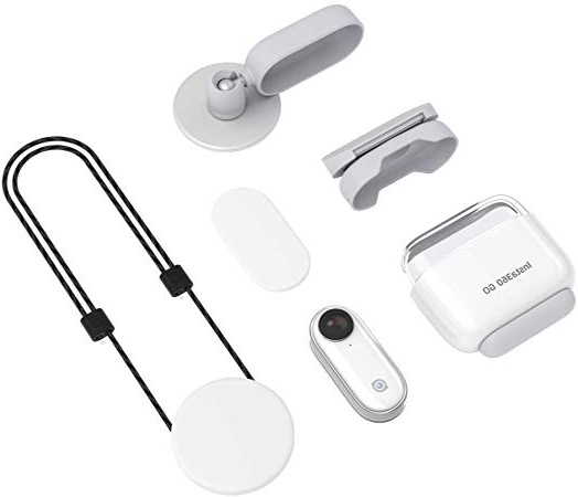 Insta360 GO Cámara de Acción con Estabilización FlowState IPX4 Impermeabile Edición Automática AI Manos Libres para Youtube Instagram Vlog