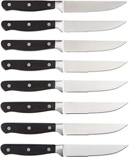AmazonBasics - Juego de 8 cuchillos de carne