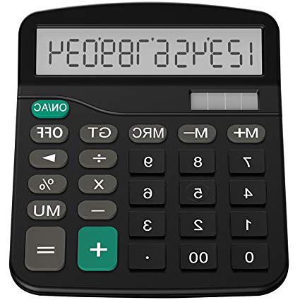 Helect H1001- Calculadora Básica, Energía Solar, Negro