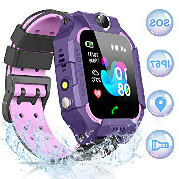 NAIXUES 2019 Smartwatch Niños, Reloj Inteligente para Niños IP67 Impermeable con Linterna, SOS, LBS, Comunicación Bidireccional, Cámara, Mensajes de Voz, Reloj Infantil para Niño Niña de 3-12 Años