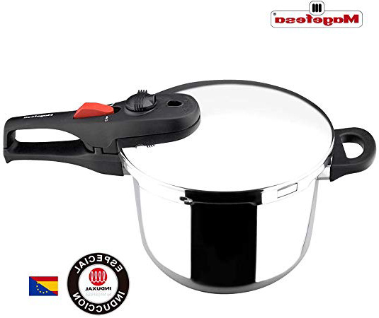 
                
                    
                    
                

                
                    
                    
                        MAGEFESA PRACTIKA Plus Olla a presión Super rápida de fácil Uso, Acero Inoxidable 18/10, Apta para Todo Tipo de cocinas, Incluido inducción. Fondo Termo difusor encapsulado de 5 Capas(4L+6L)
                    
                

                
                    
                    
                
            
