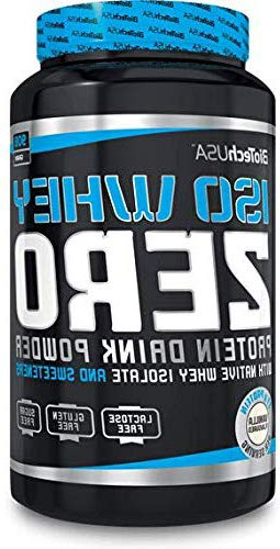 BioTech IsoWhey Zero Suplementos de Proteínas, Sabor Tarta de Queso de Limón - 908 gr