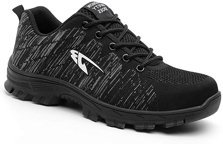 Zapatos de Seguridad para Hombre Transpirable Ligeras con Puntera de Acero Zapatillas de Seguridad Trabajo, Calzado de Industrial y Deportiva