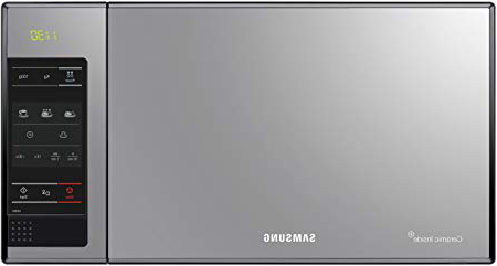 Samsung ME83X/XEC - Microondas sin grill, 800 W, 23 litros, 6 niveles de potencia, interior cerámico para mayor facilidad en la limpieza, Color Negro