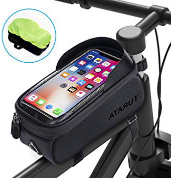 
                
                    
                    
                

                
                    
                    
                        TURATA Bolsas de Bicicleta, Bolsa Impermeable para Bicicleta, Bolsa Táctil de Tubo Superior Delantero con Orificio para Auriculares para Teléfono Inteligente por Debajo de 6,5 Pulgadas
                    
                

                
                    
                    
                
            