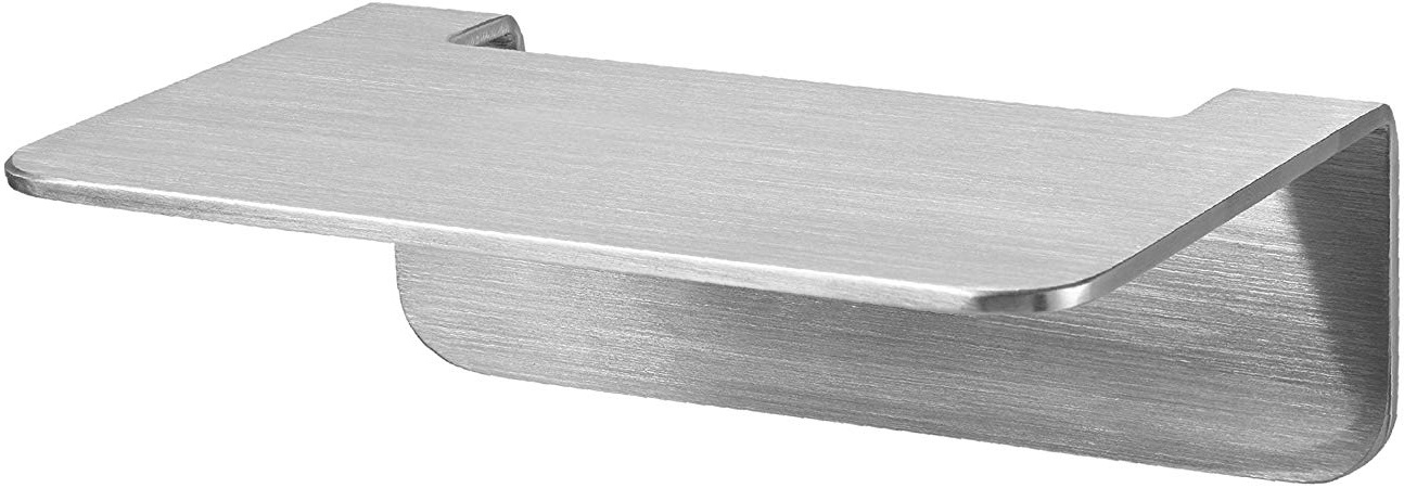 WEISSENSTEIN Repisa baño Adhesiva de Acero Inoxidable | Balda baño Pared | Estante baño sin Taladro | 14 x 10 x 5 cm