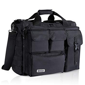 Lifewit Maletín para Portátiles de 15,6" Impermeable Bolso de Bandolera para Ordenador Portátil Bolso de Mensajero para Hombres con Gran Capacidad, Maletines de Viaje Múltifuncional, Negro