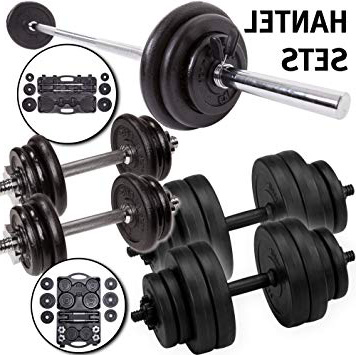 Juego de mancuernas de C.P. Sports, 20 kg, 30 kg, con maletín