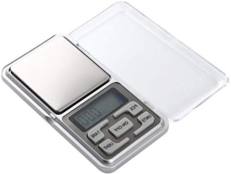 Losenlli 200 g / 0.01 g Pantalla de Bolsillo Digital tamaño Mini Bolsillo Gema de pesaje balanza Escala Contador Escala de Pantalla LCD electrónica