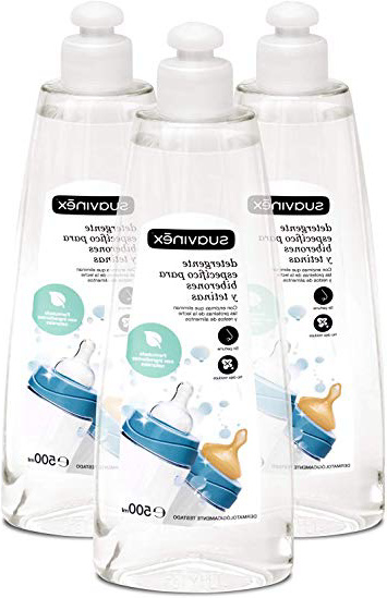 Suavinex - Pack de 3 Detergentes 500ml para Biberones y Tetinas Sin Perfume No Deja Residuos