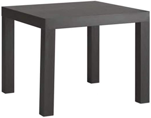 Ikea - Mesa Auxiliar lacada (55 x 55 cm), Color Negro