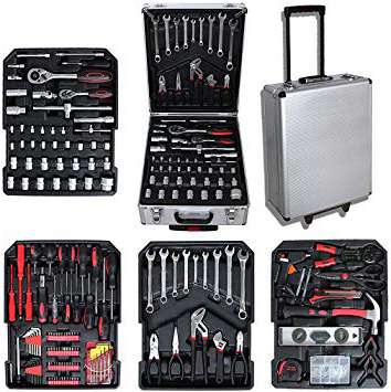 
                
                    
                    
                

                
                    
                    
                        Todeco - Caja de Herramientas, Kit de Herramientas Completo - Material: Acero carbono - Accesorios: Compartimiento 3:16xLlaves hexagonales, 21xDestornilladores, 4xJuegos de 12 boquillas, 1xProbador eléctrico100V-250V, 1xBoquilla magnética adaptador, 1xManómetro - 251 herramientas, con caja de aluminio y mango telescópico
                    
                

                
                    
                    
                
            