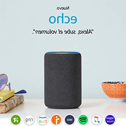 Nuevo Amazon Echo (3.ª generación) - Altavoz inteligente con Alexa - tela de color antracita