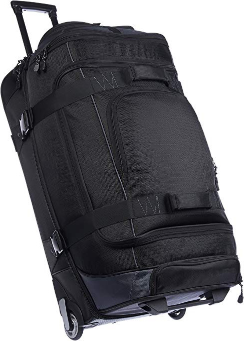 AmazonBasics - Mochila con ruedas de ripstop, 76 cm - Negro