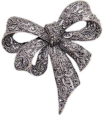 Sprießen Broche De Diamantes De ImitacióN para Damas Vintage, Broche Negro Broche De Broche, JoyeríA De Moda, Accesorios De Vestir, Estilo Elegante como Regalo para Mujer