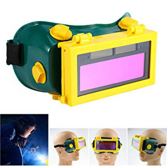 Gafas protectoras para soldadura oscura, Máscara ocular ante gafas. Soldadora de arco DIN3 / 11
