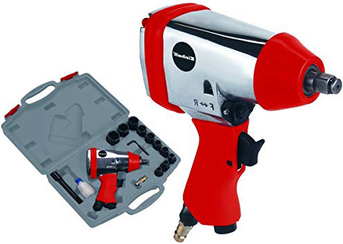 Einhell 0 Set con Llave Impacto de Aire comprimido, Rojo