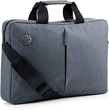 HP Essential Top Load 15.6" - Funda bandolera para portátil de hasta 39,6 cm, color gris