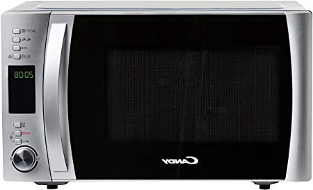 Candy CMXG30DS Microondas con grill y cook in app, Potencia 900W, Capacidad 30L, 40 Programas Automáticos, 5 Potencias, Color Silver