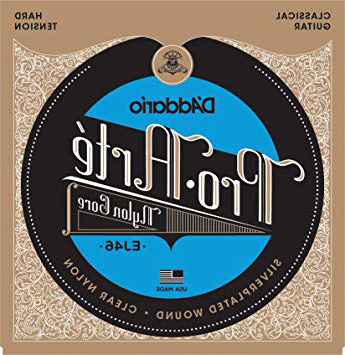 D'Addario EJ46 - Juego de Cuerdas para Guitarra Clásica de Nylon (Tensión Alta), Transparente