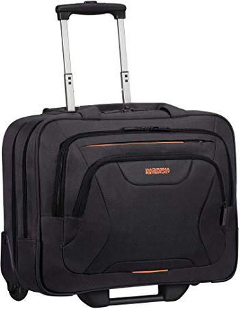 American Tourister At Work Trolley para portátil 44 Centimeters 22 Negro (Black/Orange)