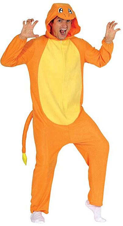 Guirca- Disfraz adulto dragón, Color naranja, Talla 52-54 (84626.0)