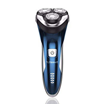 SweetLF Afeitadora Electrica Hombre Máquina de Afeitar Eléctrica IPX7 Impermeable Húmedo & Seco USB Quick Recargable con Pop-up Trimmer