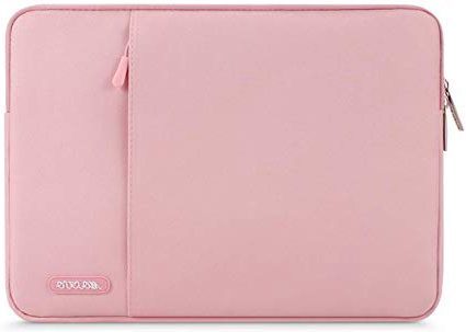 MOSISO Funda Protectora Compatible con 14-15 Pulgadas 2019 2018 2017 2016 MacBook Pro A1990 A1707/DELL Lenovo HP Acer de Portátil, Bolsa Blanda de Repelente de Agua de Estilo Vertical, Rosa