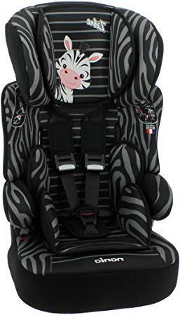 Mycarsit, silla de coche y elevador, grupo 1/2/3 (de 9 a 36 kg), diseño de cebra