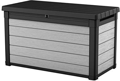 Keter Denali 100 - Arcón Exterior Denali, 390 litros, gris, 122.9 x 62.1 x 70.6 cm