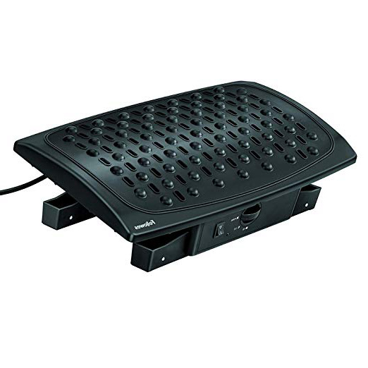 Fellowes 8070901 Reposapiés, Microfibra, Negro, 15 x 41.5 x 24.6cm