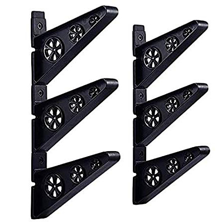 SODIAL 6 Piezas Montaje De Pared De Tabla Larga Percha De Pared De Monopatín Estante De Pared