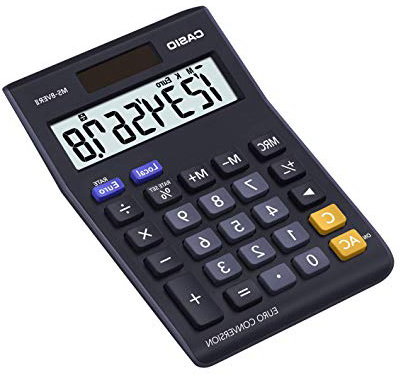 Casio MS-8VERII - Calculadora sobremesa, 31.7 x 103 x 145 mm, color azul marino