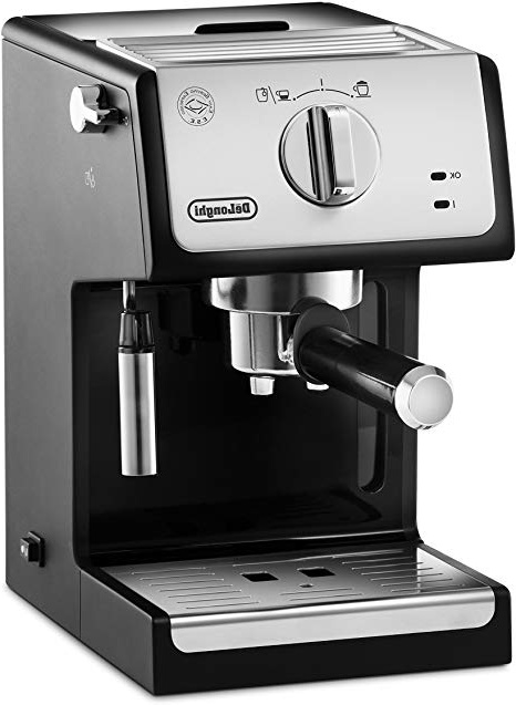 De'longhi ECP33.21 - Cafetera espresso, 1100w, capacidad 1,1l, café molido y monodosis, negro y plata