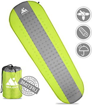 EVOLAND Esterillas Auto-Inflables, Esterilla Acampada Camping, Almohadilla para Dormir Autoinflable 4.3 R-Value Relleno de Espuma para Senderismo